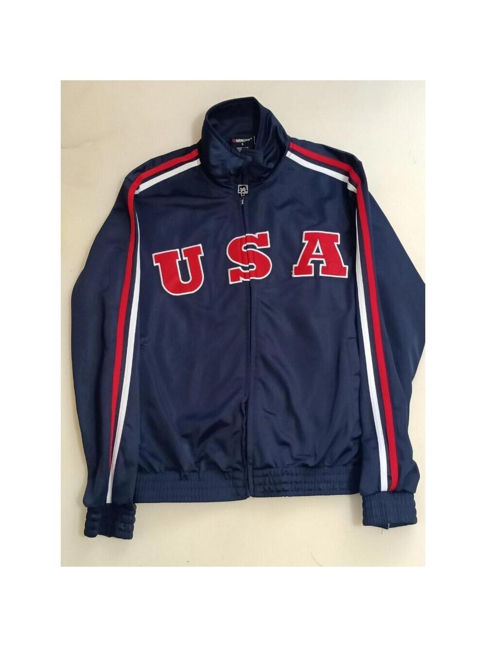 USA Jacket Men Size Small Red White Blue NBN Gear
